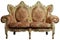 Classical sofa chair w/ clipping path