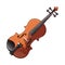 Classical string fiddle instrument icon
