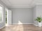 Classical style empty entrance hall 3d render