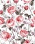 Classical vintage floral seamless pattern