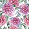 Classical Watercolor Vintage Floral Seamless Pattern