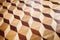 Classical wooden parquet pattern with cubes shape