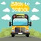 Classical yellow school bus