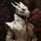 Classicism Minimalism: Lifelike Renderings Of A White Dragon In Baroque Sci-fi Style