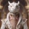 Classicism Minimalism: A Stunning 3d Dragon In Baroque Portraiture Style