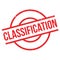 Classification rubber stamp