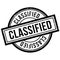 Classified rubber stamp