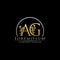 Classy Gold Leaf AG Letter Logo