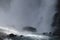 Clattering, damping water, Cascade du Rouget, french Alps