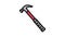 claw hammer tool color icon animation