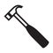 claw hammer. Vector illustration decorative design