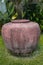clay amphora in the garden