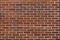 Clay brick wall background and texture