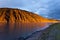 Clay cliff at Yukon River near Dawson City