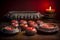 Clay Diyas on Wooden Table at Dawn