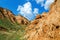 Clay hills of Alexander graben in the Volgograd region