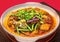 Clay pot Garoupa Fish Head Curry with long bean, eggplant and tofu on top