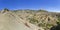 Clay ravines at the foot of the mountains