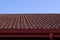 Clay roof and blue sky