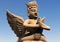 Clay statue of mythological flying celestial, Ningxia, China