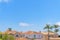 Clay tiles roofing of the houses at Laguna Niguel in Southern California