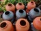 A clay water pot earthen pot for water storage Clay pots not only cool the water down, they also provide healing with the elements