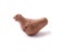 Clay whistle in the bird shape