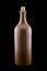 Clay wine bottle with cork