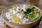 Claypot egg noodle, Cantonese style