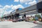 Clayton Road level crossing being replaced by skyrail elevated train tracks in Clayton, Melbourne