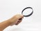 Clean Blank Stylish Sun Glass Magnifier for Zooming Stuff and Help Reading Text Book or Find Things in White Isolated Background 3