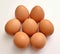 clean chicken eggs in a minimalist style