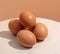 clean chicken eggs in a minimalist style