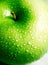 Clean crisp fresh green apple