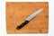 Clean Cutting Board and Knife