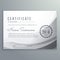 Clean gray diploma certificate design template