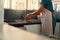 Clean hands prepare the best meals. Cropped shot of an unrecognizable woman washing hands inside her kitchen at home.