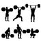 Clean and jerk in vector format