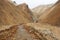 Clean but lifeless river running among deserted hills, Iceland