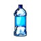 clean mineral water bottle game pixel art vector illustration