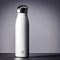 Clean and Modern: A White Water Bottle Close-up.