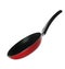 Clean nonstick frying pan isolated