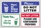 Clean notice stickers