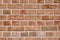 Clean orange brick wall