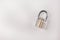 The clean padlock on white background