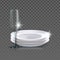 Clean Plates And Wineglass Kitchenware Vector