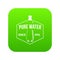 Clean pure water icon green vector