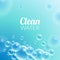 Clean Purified Water Vector Background