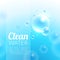 Clean Purified Water Vector Background