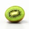 Clean And Sharp Kiwi Fruit On White Background